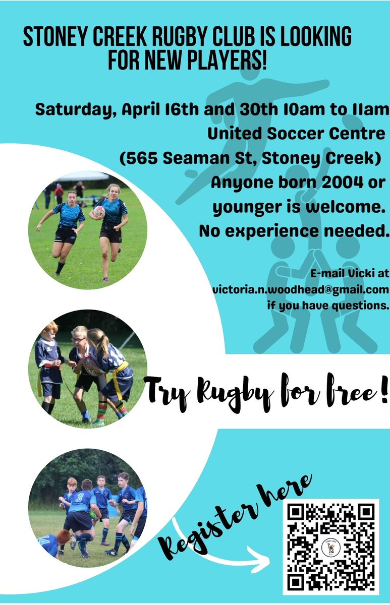 MORE FREE SESSIONS ADDED for Mini and Junior rugby at Player's Paradise! 🏉🎉

Ages: Mini (U6, U8, U10, U12) &amp; Junior (U14, U16, U18)

Registration Link: forms.gle/5NzDNgxZcC8nwm…