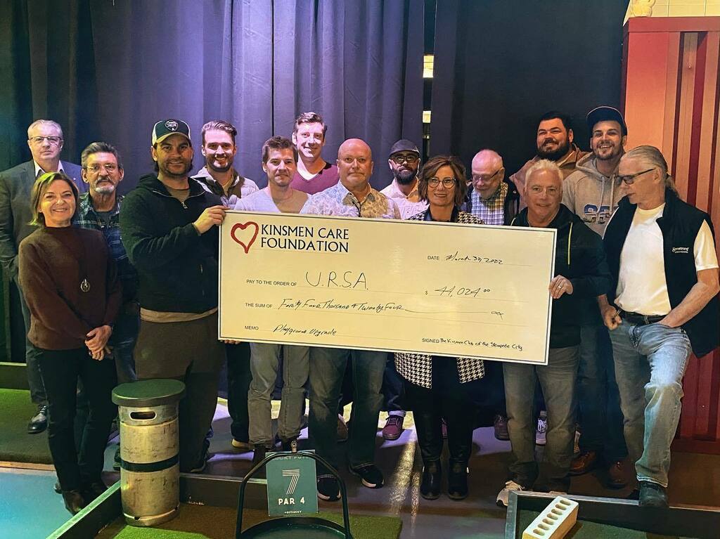 Last night in lieu of a regular scheduled meeting we met for a bring a friend night at @taikocanteen and met up with <a href="/ursa_rehab/">ursa_rehab</a> to present a cheque for $44k so they can finish their latest project! 🍁 #kinsmen #kin #servingthecommunity #calgary #yyc … instagr.am/p/CcTvb4Vv6Yr/