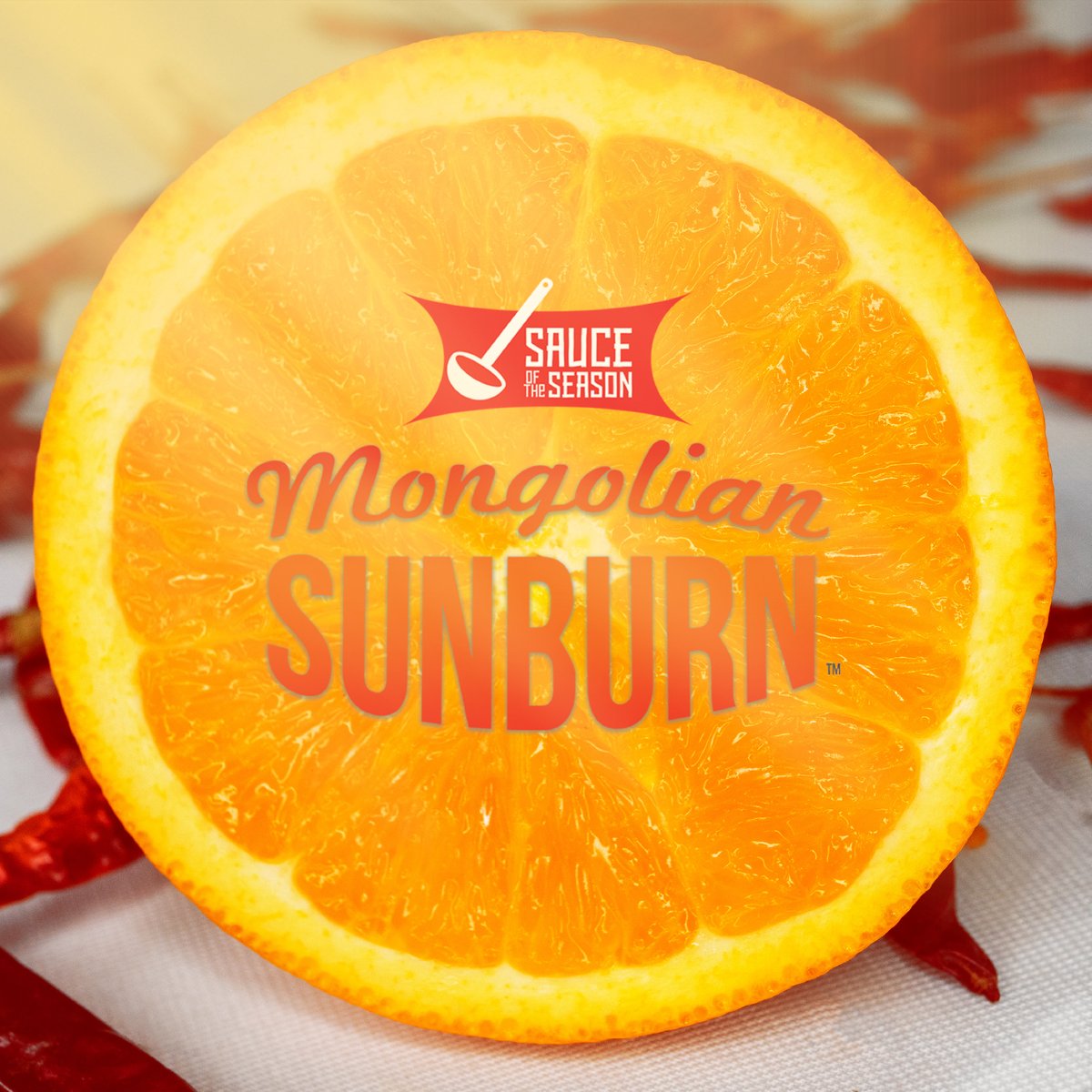 Mongolian Sunburn features the flavors of orange front and center, with just enough heat in the background to keep you warm until SUMMER!!

#huhot #mongoliangrill #mongolian #grill #bbq #createyourown #allyoucaneat #stirfry #noods #sendnoods #noodles #yakisoba #chopsticks
