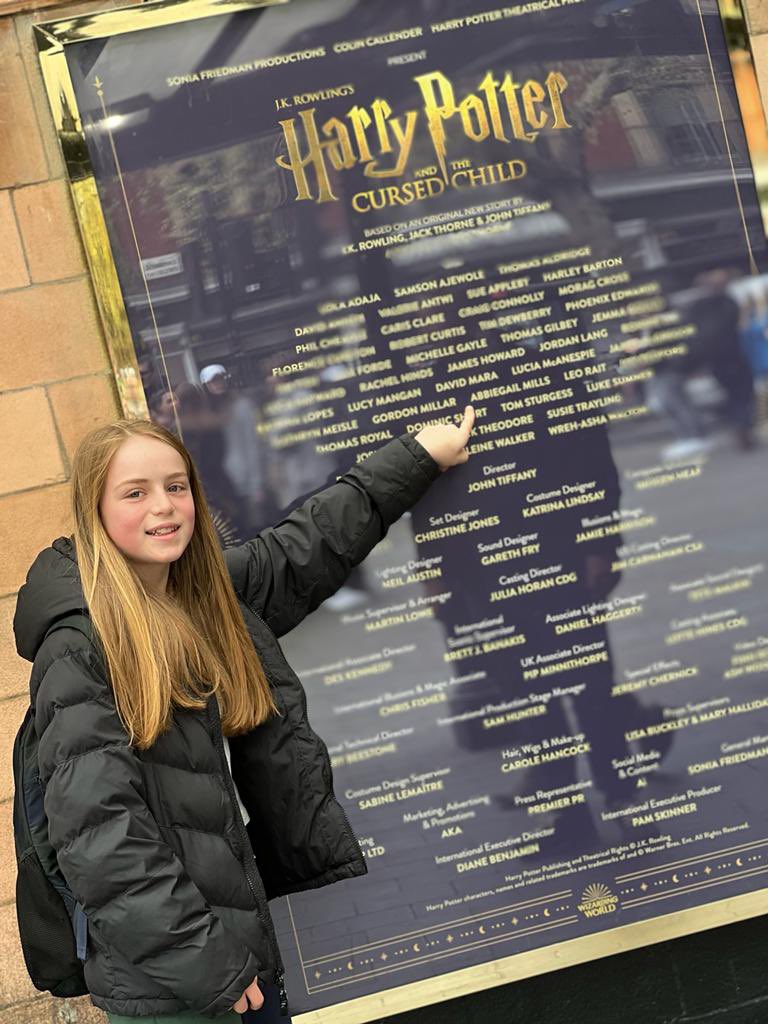 AbbiegailMills's tweet photo. Wow what a fantastic first show of @CursedChildLDN  playing #Lilypotter Incredible cast thank you so much @shortdom @Thomas_Aldridge @JHowardActor @LolaaBudd  for making me feel so welcome and to @SFP_London for giving me this amazing opportunity ❤️  #Harrypotter  @ttakids1 https://t.co/LWbvq2hx6j