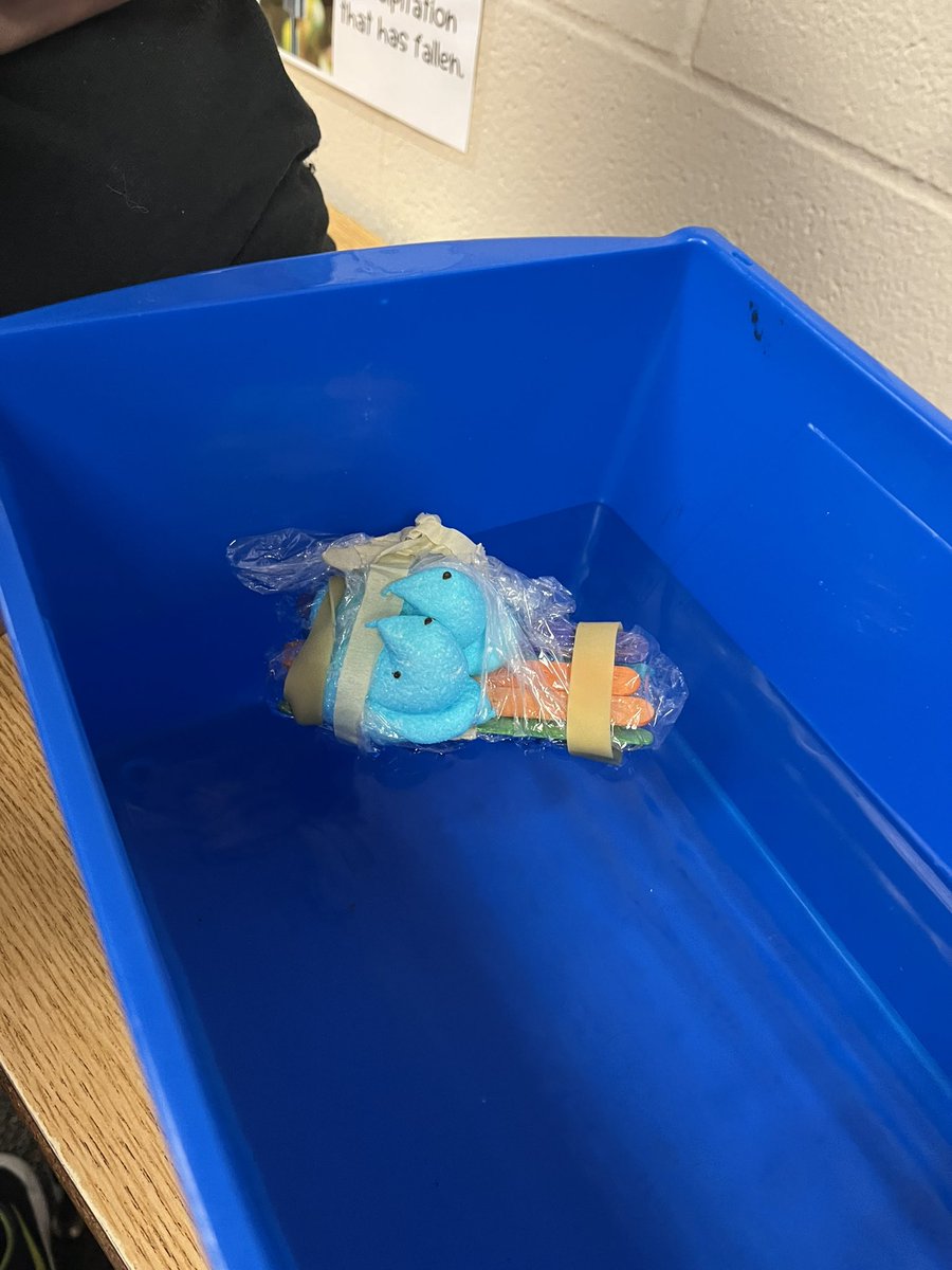 MelissaColbert2's tweet photo. Peep raft stem challenge! #growingtogether @HumbleISD_HHE https://t.co/Sh0xbvLpAg