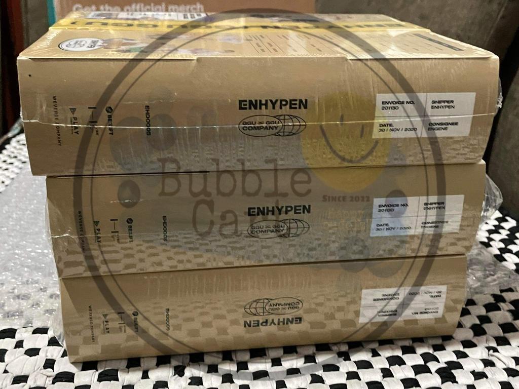 bubble_cart17's tweet photo. #BubbleCartUPDATES
#BubbleCartPROOFS
Enhypen Ggu ggu package 2022 already arrived at my supplier's ph address. Please settle your remaining balance today to avoid delays on shipment. Ishiship na po sya sakin tom so need na po masettle payment today. Thankyou so much po💙 https://t.co/dUKmGz2ezC