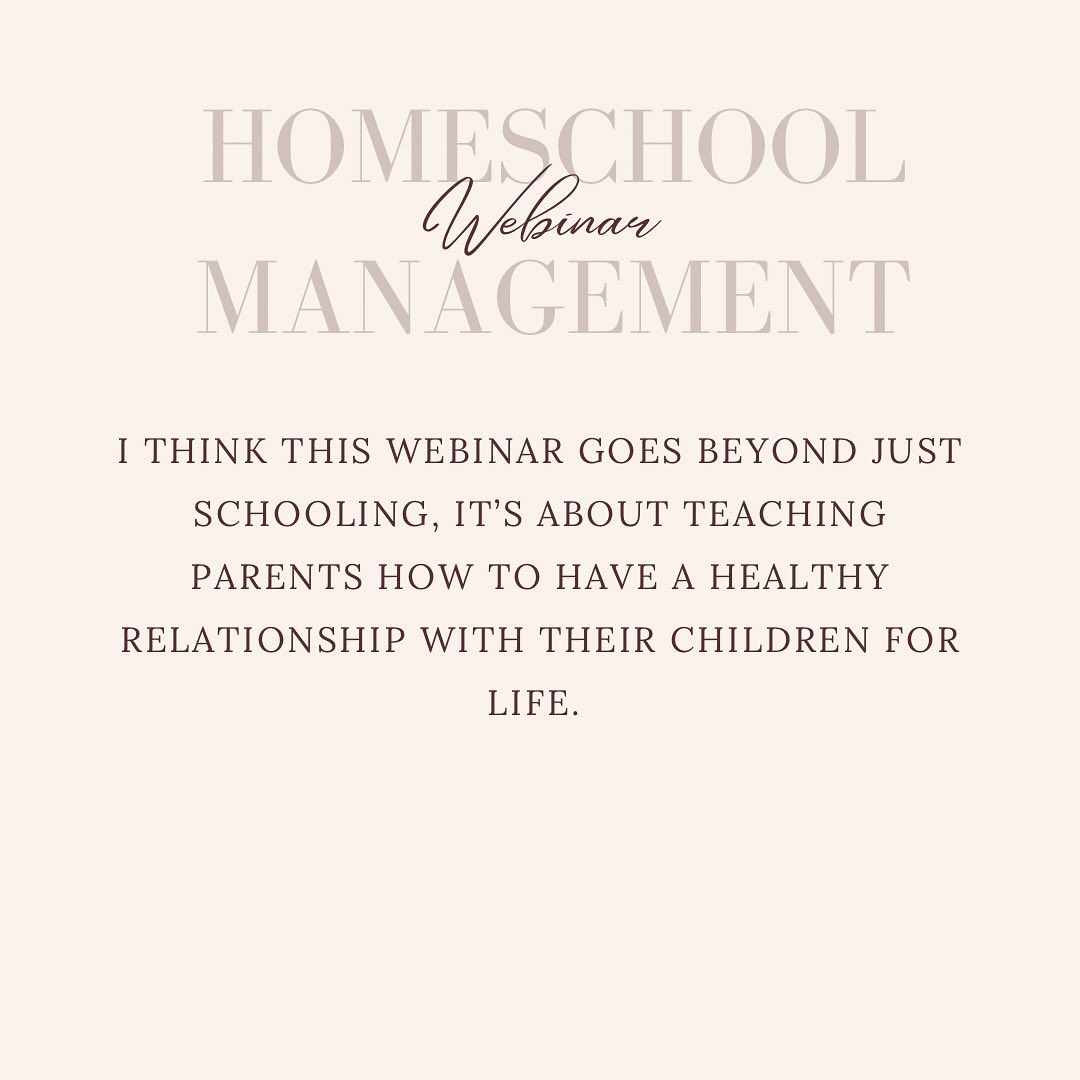 I think this webinar goes beyond just schooling, it’s about teaching parents how to have a healthy relationship with their children for life.

Find out how you can get this valuable information at TeacherNoelle.com