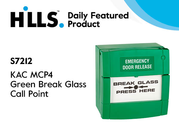 KAC Green Call Point Break Glass is available at Hills. The MCP4 is a double pole version with two universal single changeover switches used to activate fire alarms &amp; other applications.

To learn more click here ow.ly/3w1R50IJkjH

#callpoint #breakglass #youcanrelyonhills
