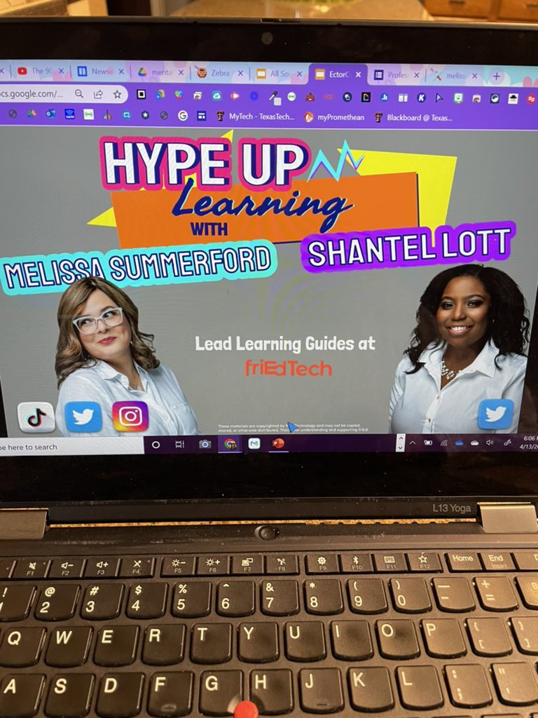mmadridenator's tweet photo. My mind is ๐คฏ. I learned so much from @friEdTechnology today! I ๐ me some Hyper slides! @TechECISD @EctorCountyISD @SummerfordStars @LottsOfEdTech https://t.co/4wFi7pdUbD
