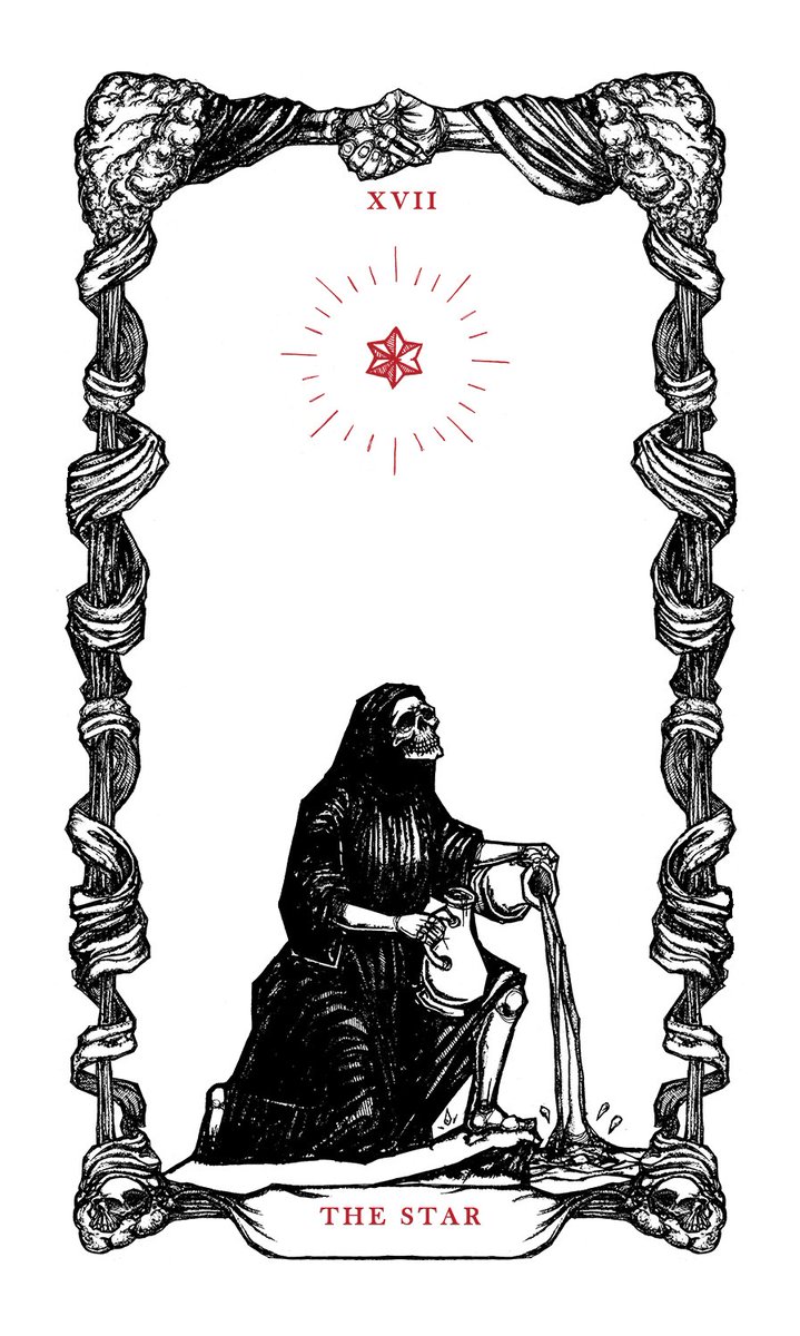 Only a couple copies of the Flux Arcana Tarot deck remain at the shop link in my bio.