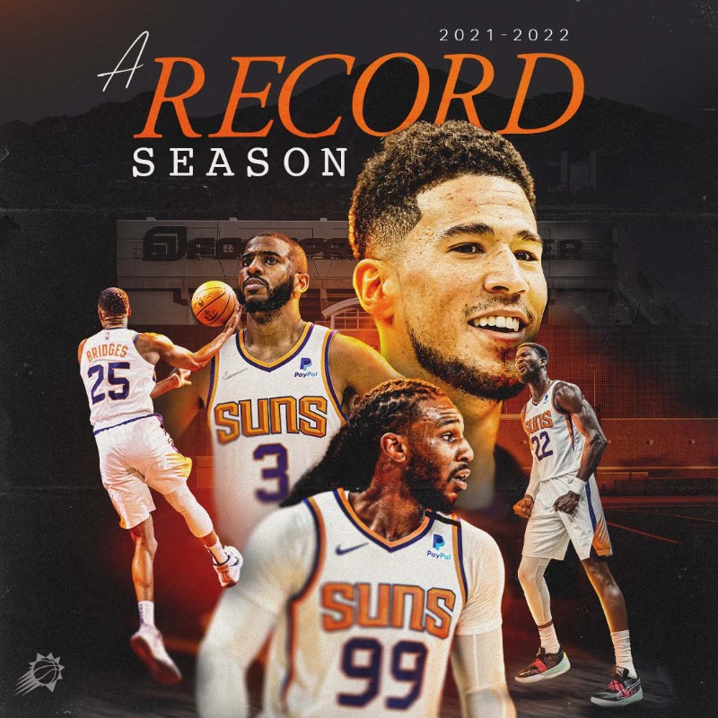 Suns's tweet photo. A regular season to remember.