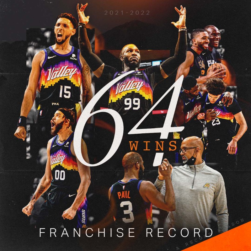 Suns's tweet photo. A regular season to remember.