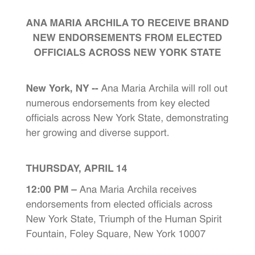 ZackFinkNews's tweet photo. .@yuhline @rontkim and @Biaggi4NY are also expected to endorse @AnaMariaforNY
@votejgr and @HarveyforNY did so earlier today, and the candidate is expected to receive several more at this event tomorrow ⬇️
@BrianBenjaminNY is now out of the picture, leaving an opening https://t.co/AkDn0YbWWN