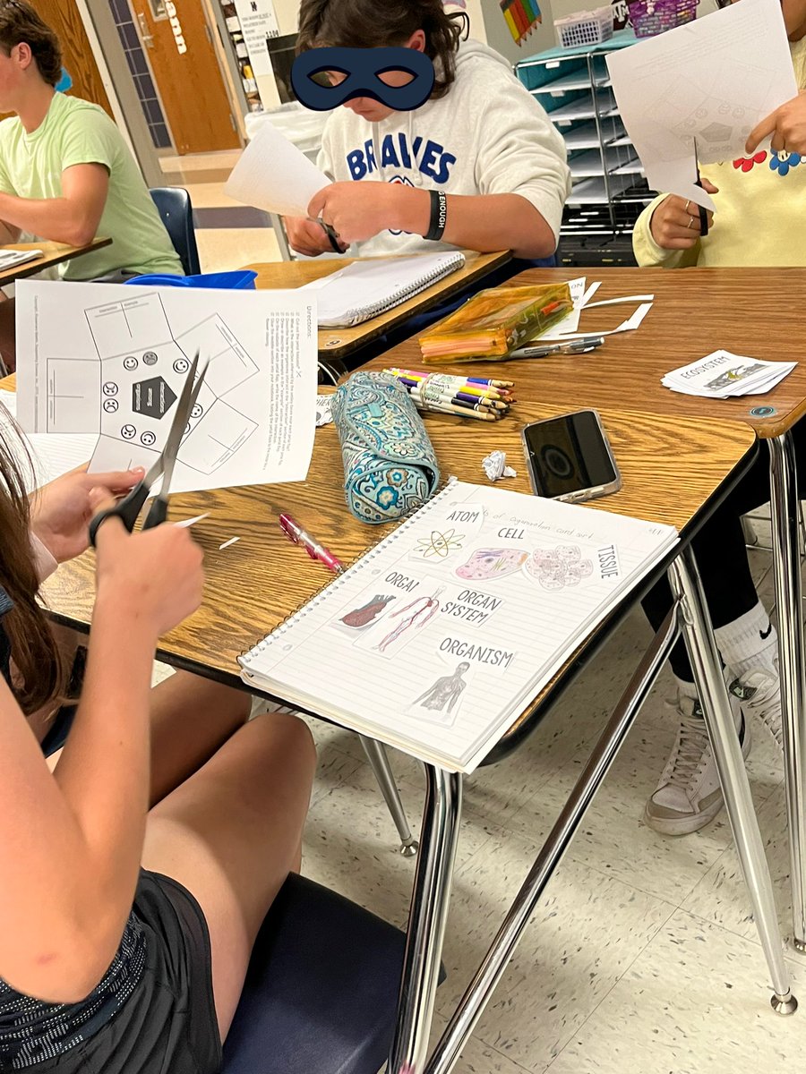 avilamd's tweet photo. Biology students having fun with Levels of Organization Cup Race, And card sort/foldable for Relationships between organisms! #ecology #KISDlabstar @KHSIndianNation @KISD_Science https://t.co/Js1PTY6GSD