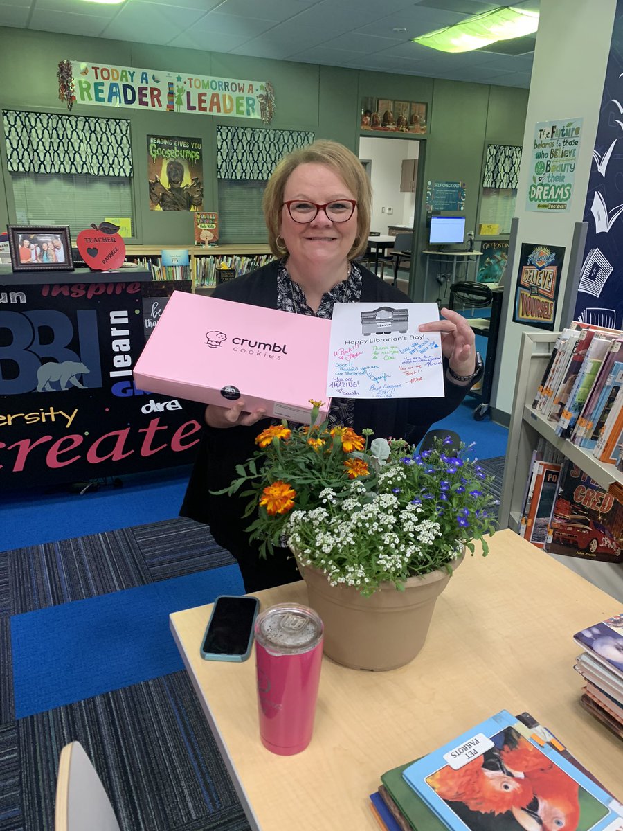 BearBranchInt's tweet photo. We love Mrs. Ramirez! Best Librarian. Happy Librarian Appreciation Day.  @BBILibrary https://t.co/XdgKIZfoFu