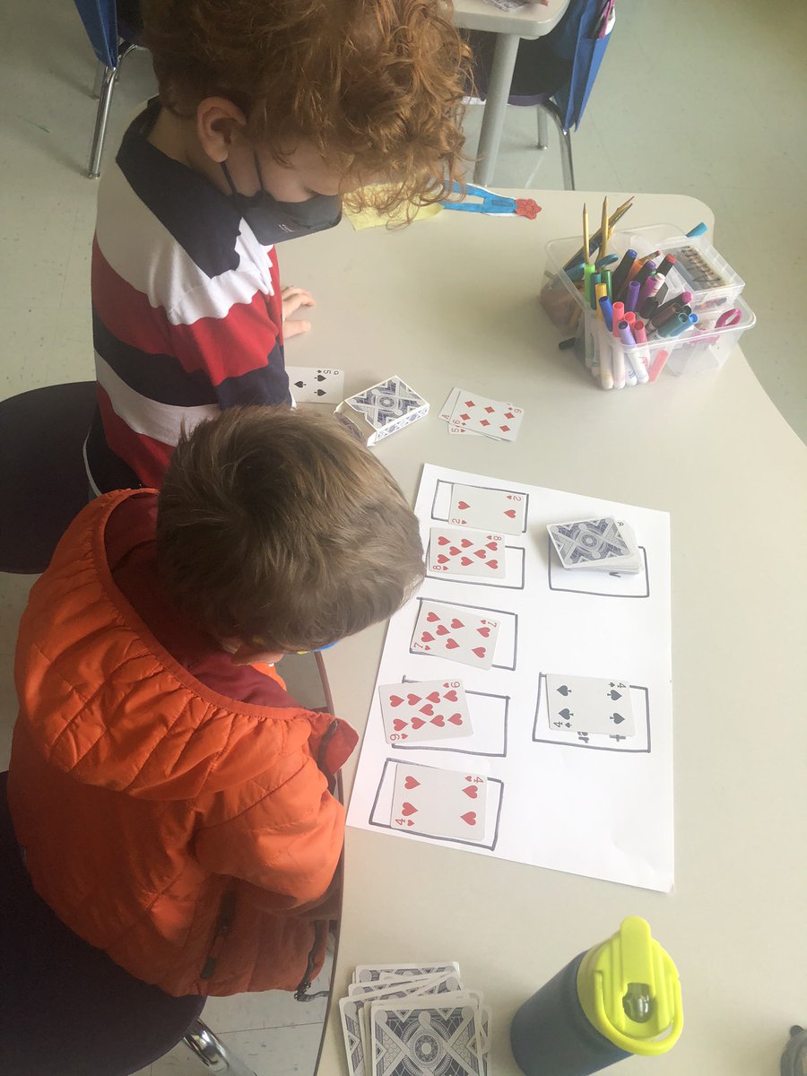 New math game was a hit! Especially when it ended with a “beat the teacher” round. Have a deck of cards handy? Ask your firstie how to play!
