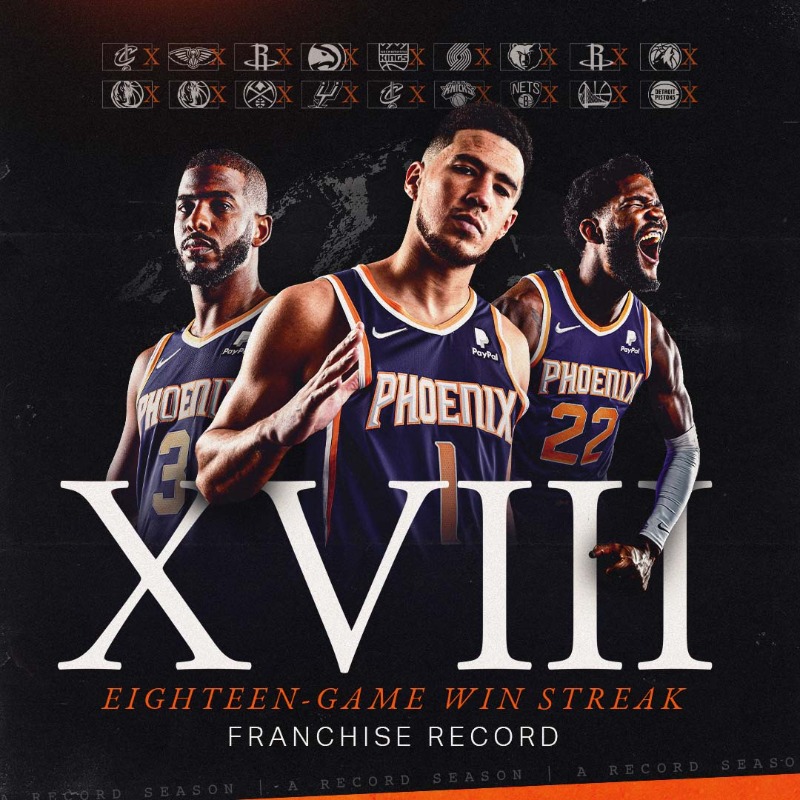 Suns's tweet photo. A regular season to remember.