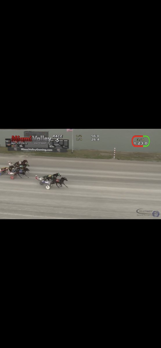 Buried 4th on the rail around the last turn gets out at top of stretch some how for the win :51.3. ⁦<a href="/chasewatiker/">Dr. Chase Watiker</a>⁩ can you say Cody Hanover!