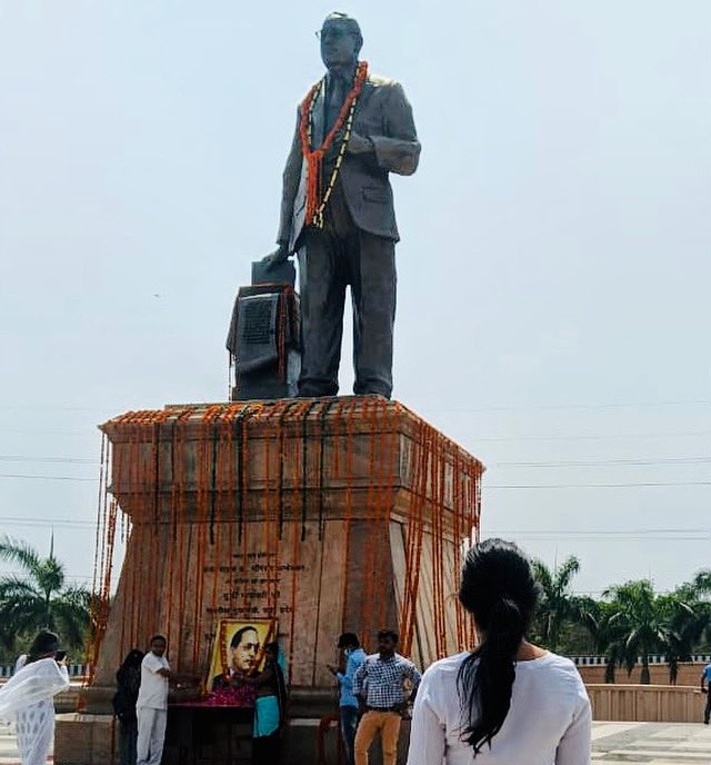 MaitreyeeS1's tweet photo. The one who stands taller than any giant. Happy birthday, Babasaheb! #AmbedkarJayanti wishes to all! https://t.co/fr2kcYXiF3