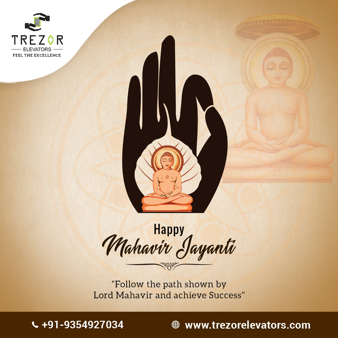 TrezorElevators's tweet photo. Happy Mahavir Jayanti!

Let us pray for peace and Harmony for all the Humankind on this Auspicious day!

#MahavirJayanti #trezorelevators #lift #elevators https://t.co/l4mE7zGTjy