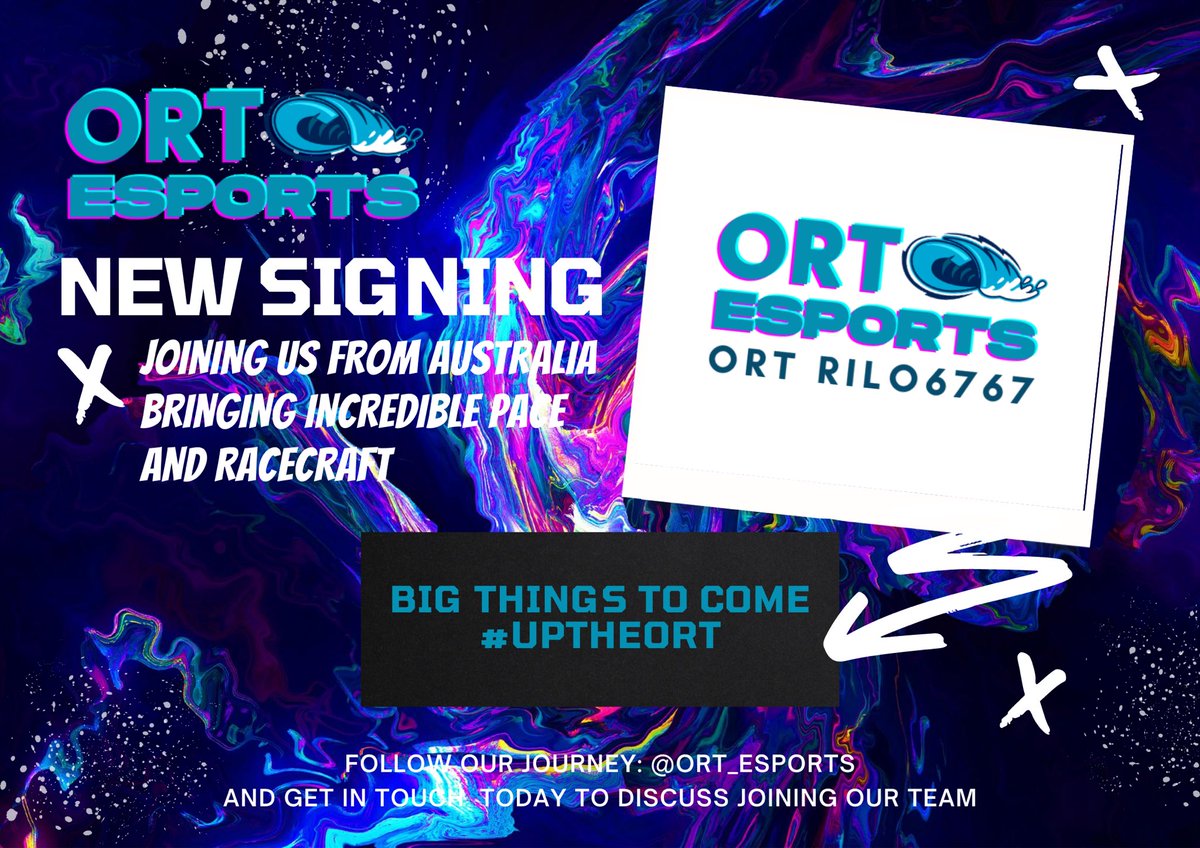 Our next signing is Rilo. A young talented driver with huge potential. Let’s see what he can do for team ORT.