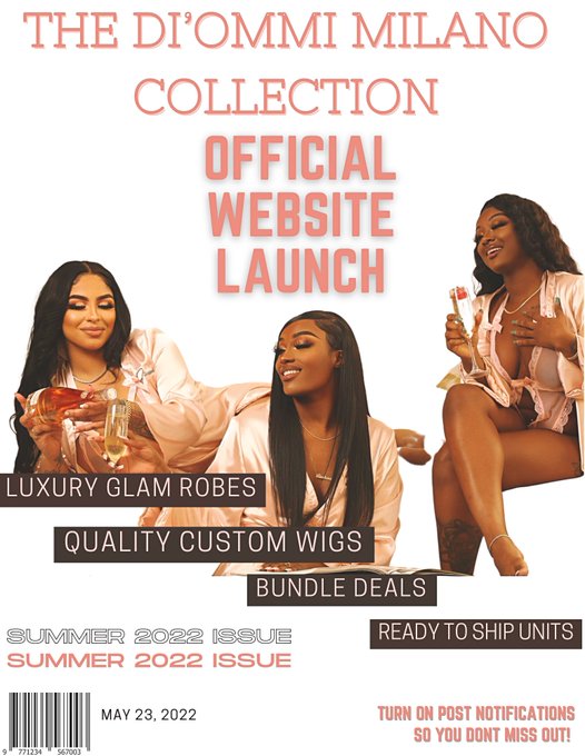 2 pic. Website Launch May 23rd ?? Di’Ommi Milano Collection In Full Effect! @__Misssmarie https://t.