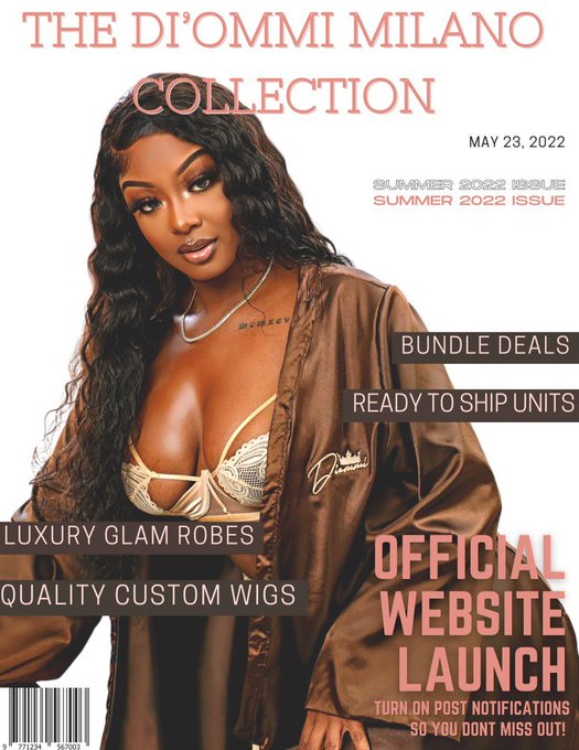 1 pic. Website Launch May 23rd ?? Di’Ommi Milano Collection In Full Effect! @__Misssmarie https://t.
