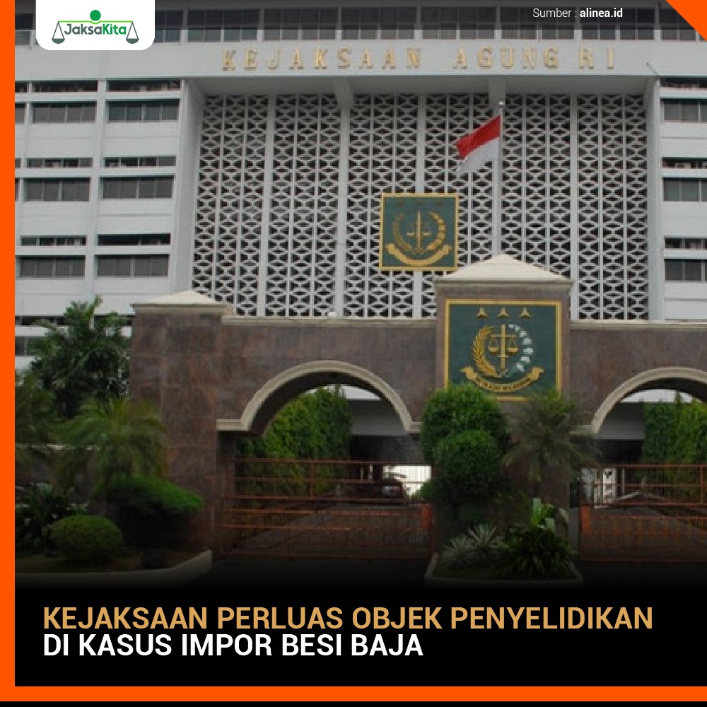 Tim penyidik Jampidsus pada Kejagung memperluas objek penyidikan kasus dugaan korupsi impor besi atau baja, baja paduan dan produk turunannya periode 2016-2021. Kesimpulan itu didapatkan setelah penyidik melakukan evaluasi penyelidikan. 

alinea.id/nasional/kejak…