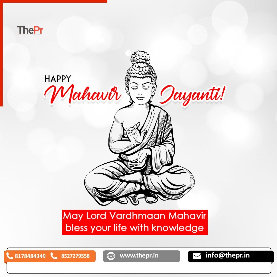 Ankitmandaar7's tweet photo. Happy Mahaveer Jayanti to you and your family! 🙏🏻 
#MahavirJayanti #MahaveerJayanti2022 #महावीर_जयंती https://t.co/dlDe2moHxy