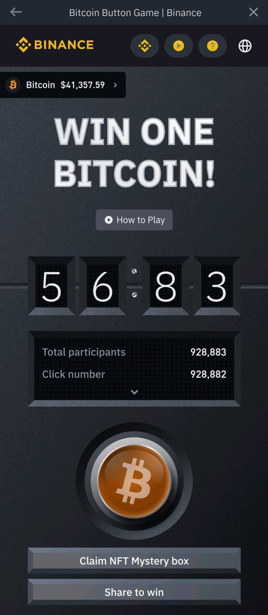 ibtibttbitbi's tweet photo. Click Number 928,882

#BitcoinButton #Binance https://t.co/IEwO2klP6u
