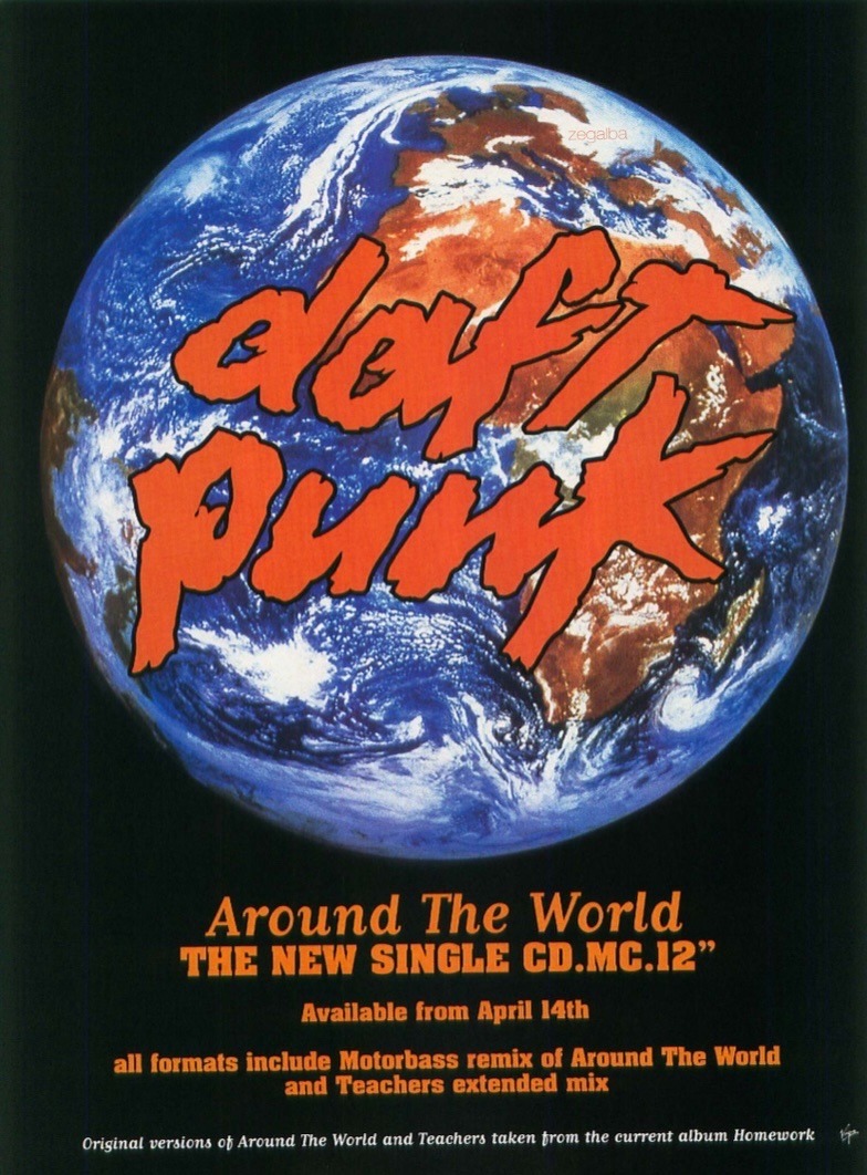 DAFTPUNKMX's tweet photo. Se cumplen 25 años del lanzamiento del sencillo "Around The World".
Fue lanzado como el segundo sencillo del álbum "Homework" el 14 de abril de 1997.
https://t.co/lFBAx9daVV https://t.co/qkm8CZttds