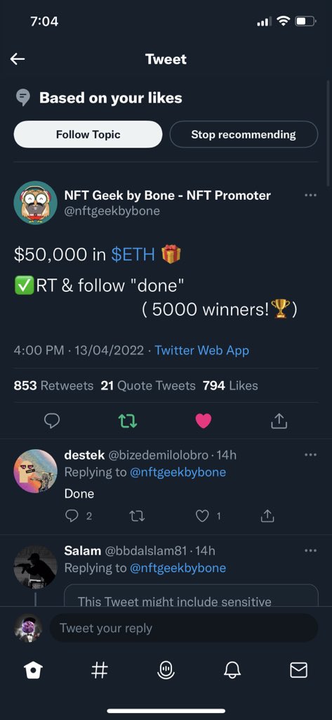 malekziadd's tweet photo. @nftgeekbybone Done https://t.co/WGUCRnrv1S