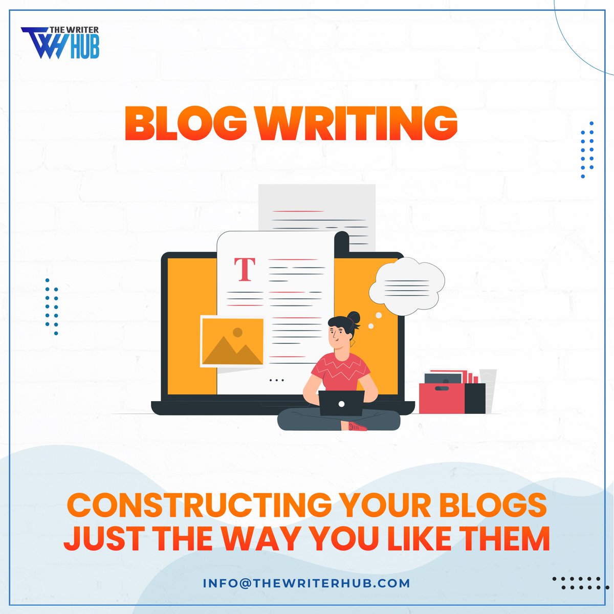 TheWriterHub's tweet photo. At The Writer Hub, we routinely help both small and industry-leading companies build authoritative blogs from scratch and commit to delivering polished SEO blogs on a reasonable budget.
#blogs #blog #blogwriter #blogniche #niche #blogging #blogwriting #blogger #thewriterhub #twh https://t.co/SKEVej4vWx