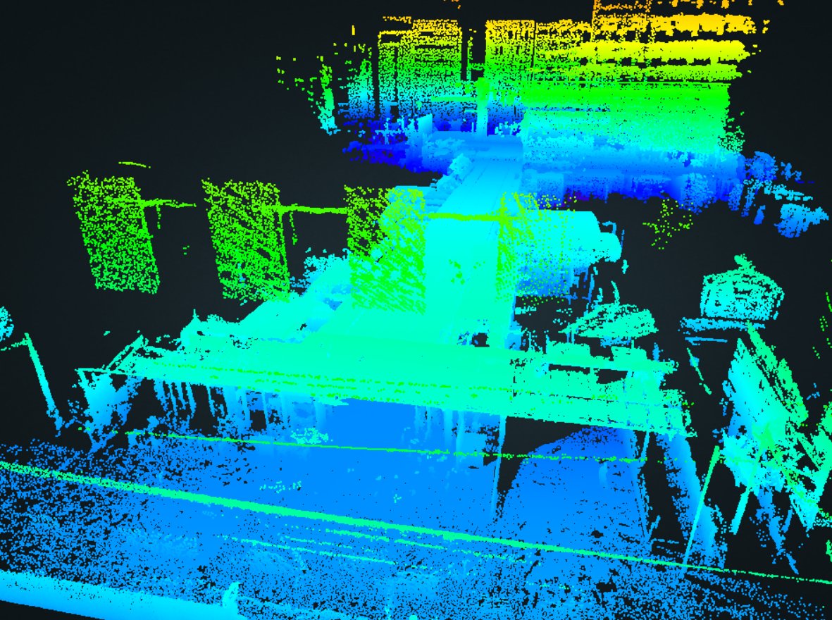 KokyoLasers's tweet image. LiDARの新製品 #LiGrip を持って新風館さんをお散歩🚶

不思議そうな視線を浴びますが、スキャン距離も100m歩けばこれだけ点群にできちゃいます！

正に現場を持ち帰るって感じ…🤔
グリグリ動かしてみたい方はこちらからどうぞ👇
　　symphotony.com/lidar/greenval…
#リモート測量
#レーザースキャナー