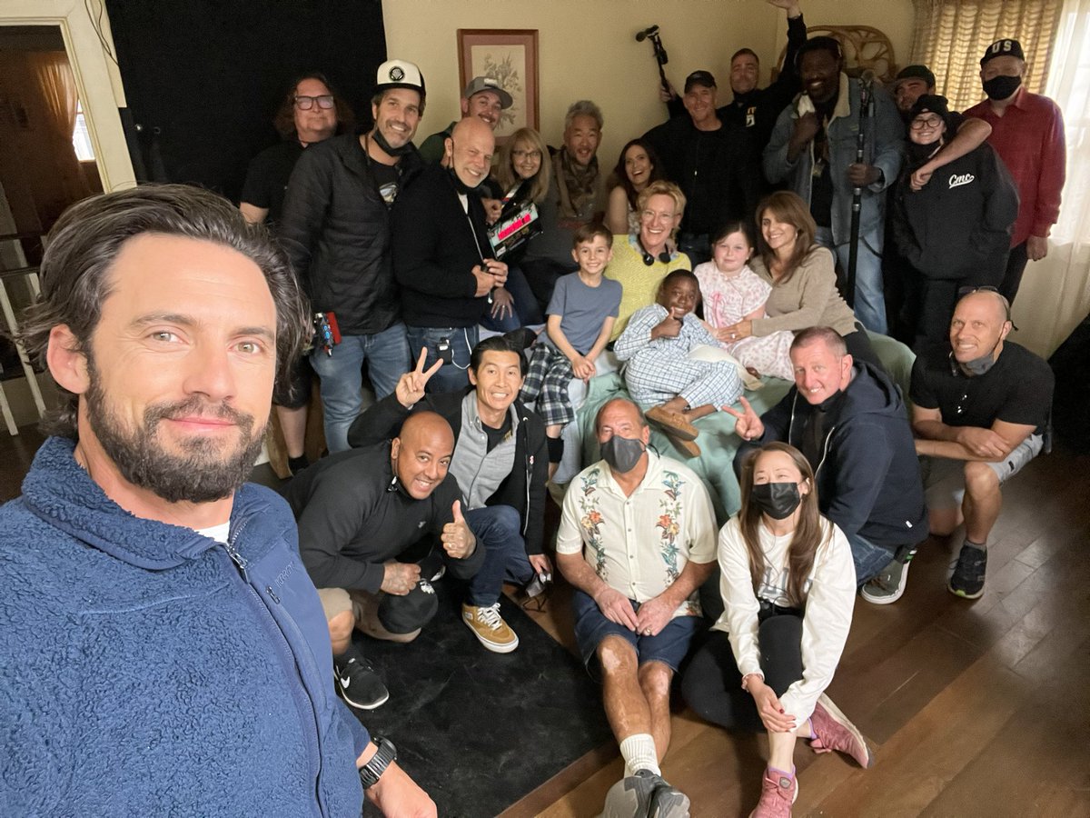 Just a small sample of the hard workin folks closing out the last few weeks of @NBCThisisUs Season 6. Last scene in Rebecca + Jacks bedroom….ever. Love this group and more. MV
