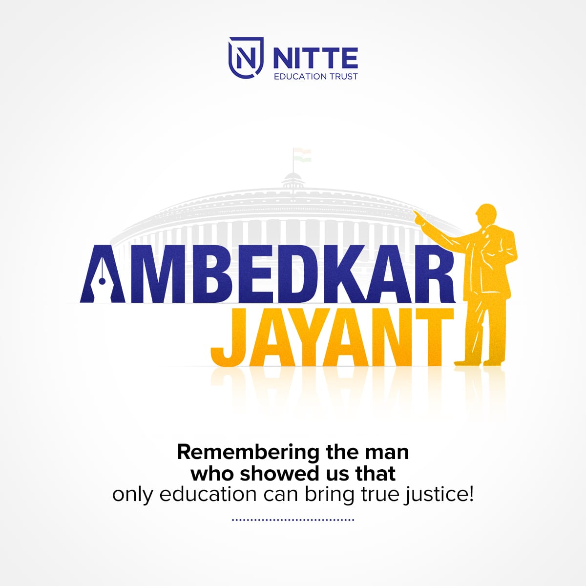 NMITBangalore's tweet photo. Remembering Dr. B R Ambedkar on his birth anniversary. May his life serve as an inspiration to all of us.
#AmbedkarJayanti #Babasaheb #Bhimrao #Ambedkar #Nitte #NITTEBangalore #Education #LifeAtNITTE https://t.co/qBkQ7XwmuE