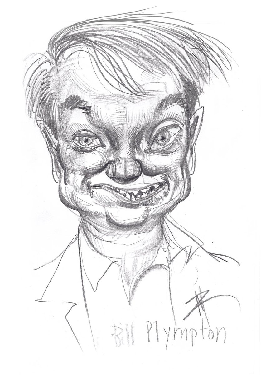 Going back to my caricature roots and just happen to come across this one of #BillPlympton #caricature #animation #characterdesign