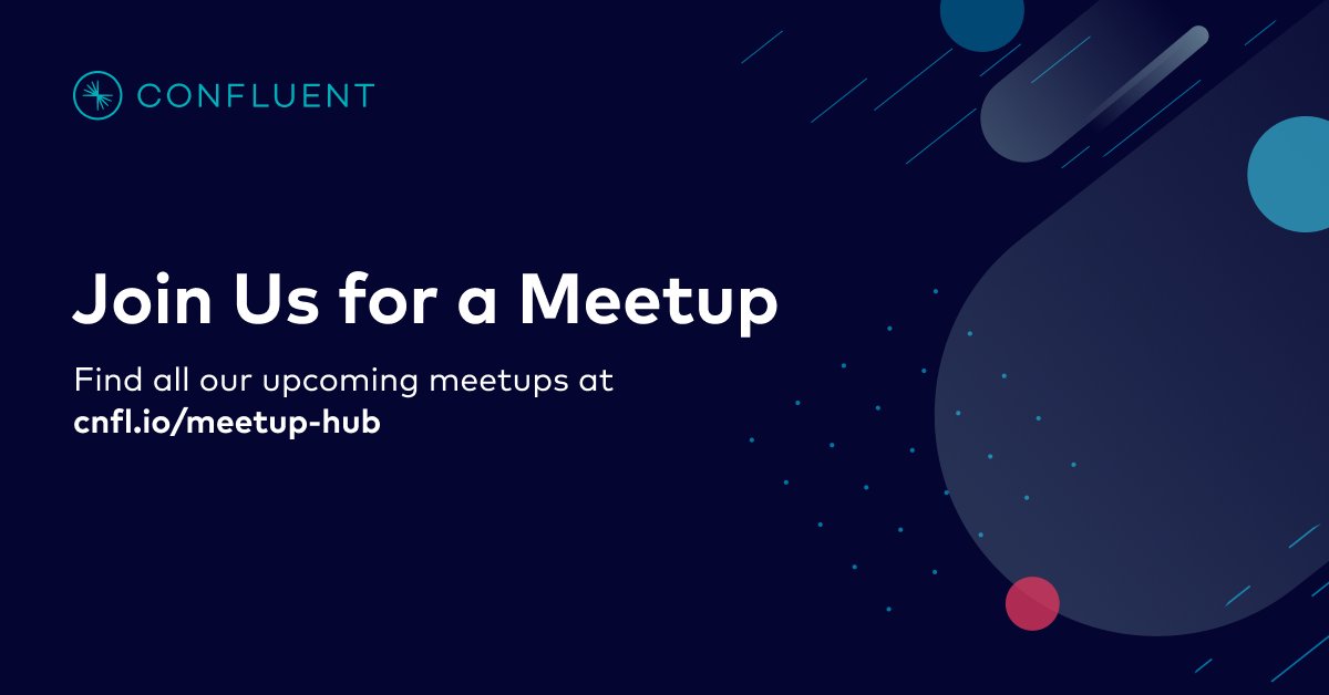 In-person meetups are back in APAC! Come and join us at our upcoming Apache Kafka® Meetup on April 21st in Singapore and April 27th in Sydney. Register here: Singapore: cnfl.io/3M1RzQm Sydney: cnfl.io/3uwM32a