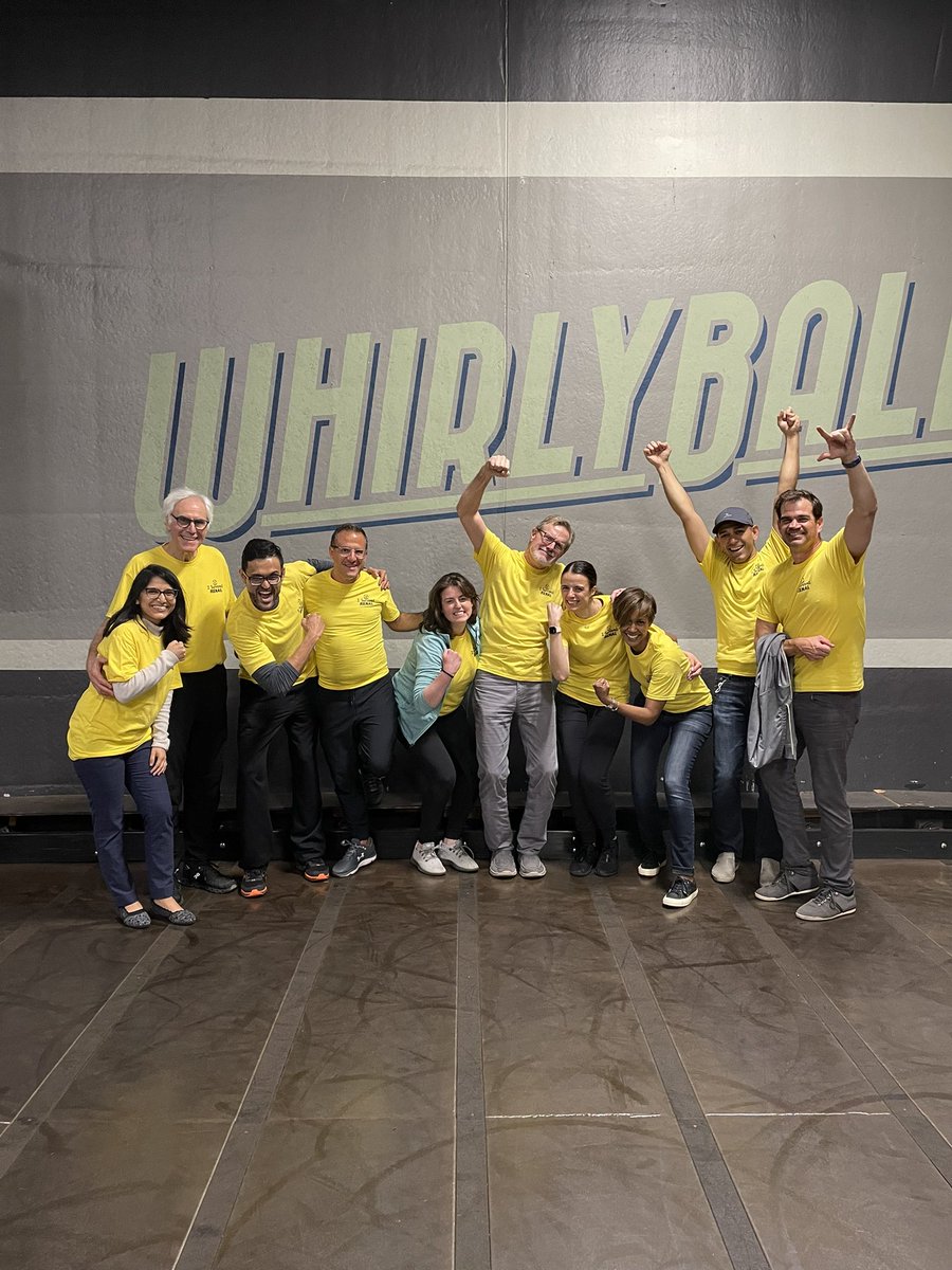 NephRodby's tweet photo. @Rush_Nephrology after 2 hours of Whirlyball v @RushPulmCC . So much fun. I wonder who won? #RushRenalRules https://t.co/yTHU0Bs8oW