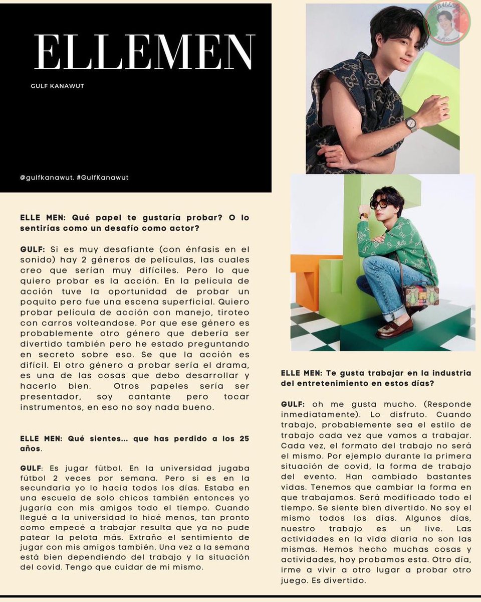 GkFanClubMexico's tweet photo. Buenas noches México❤️⚽🌻

Les traemos la entrevista completa que está en @ellementhailand en línea.
Lo hicimos con mucho amor y esperamos la disfruten✨✨

@gulfkanawut #GulfKanawut #กลัฟคณาวุฒิ #PhiBallsMex 
#ellementsmagazine https://t.co/zYxMt6x1Fn