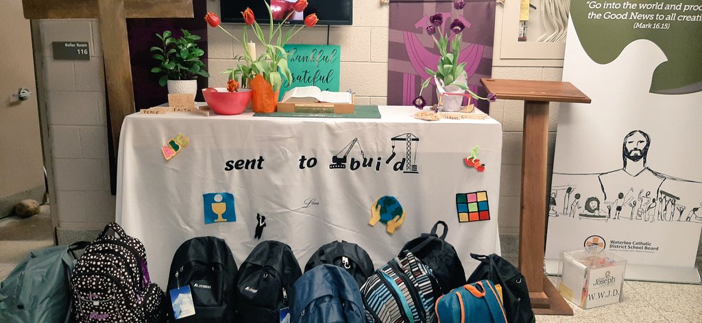 MsBunn4's tweet photo. Thank you @stjoesjaguars for your donations and support for the Lenten Backpack Drive. We filled 11 backpacks for A Better Tent City. Way to go! https://t.co/RG4MiagDWV