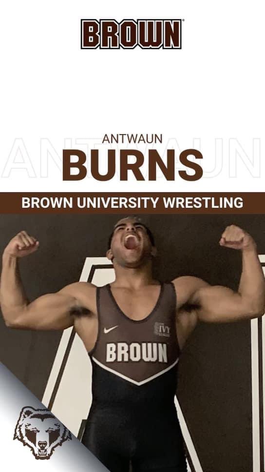 Congratulations to Antwaun Burns on committing to Brown University to Wrestle. Looking forward to watching you grow at the collegiate level. #RaiderUp #OneTeamOneDream #GOBears #Family
