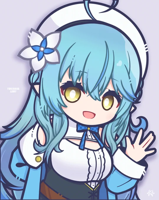 ラミィちゃん!!👋❄️
#LamyArt 