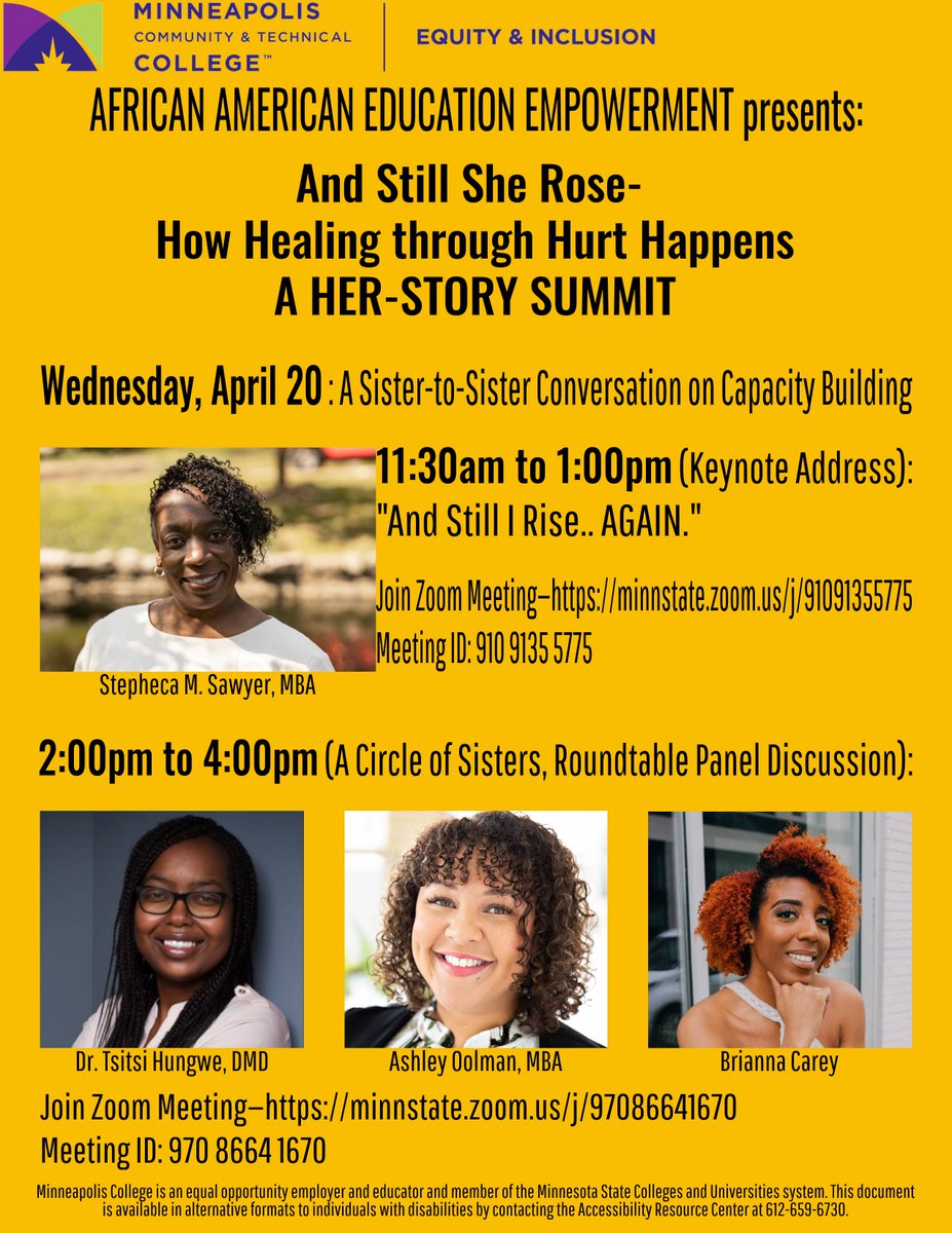 Join our founder, Stepheca M. Sawyer, as she presents on "The Resiliency of Black Women Leaders" on April 20, 2022 at 12:30pm EST.