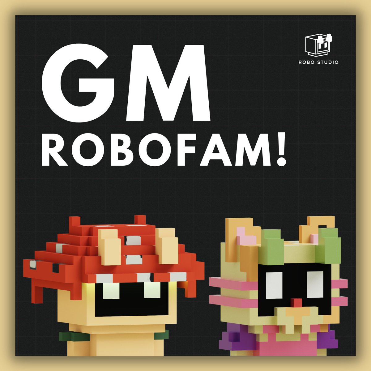 Robo__Studio's tweet photo. So what's your plan for today everybot? 🤖

Psst, these 2 days will be quite slow as we're preparing for the live auction &amp; Robo Labs 🤭.
See you soon! https://t.co/ZvVu4ZCeGp