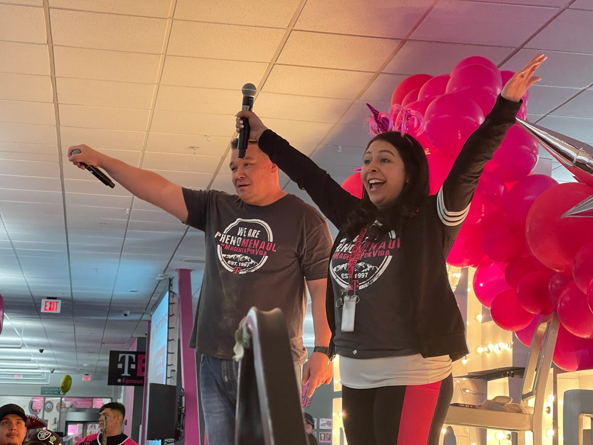 team505menaul's tweet photo. E.P.I.C. 2022 IN PERSON KICKOFF! We've been waiting for this moment for over two years! We are #BetterTogether for our customers and each other! Thank you, Team PhenoMenaul for bringing the passion and energy! 🙌
 #magentaporvida #tmobile @JoePreston01 @marknolanmfn  @JKalena123 https://t.co/8xLFlugKvE