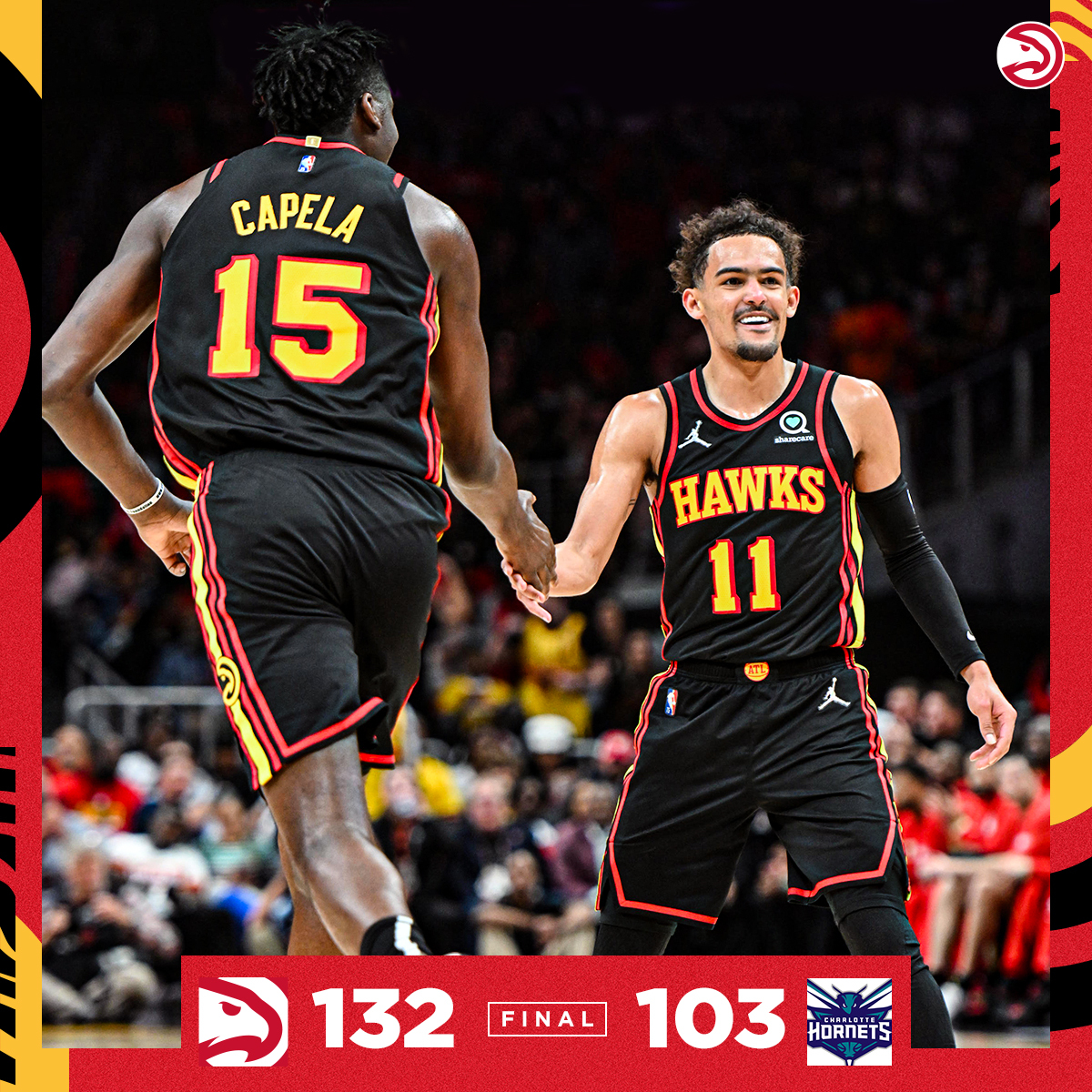 ATLHawks's tweet photo. One down, one to go

#BelieveAtlanta https://t.co/BLP7hsCiX8