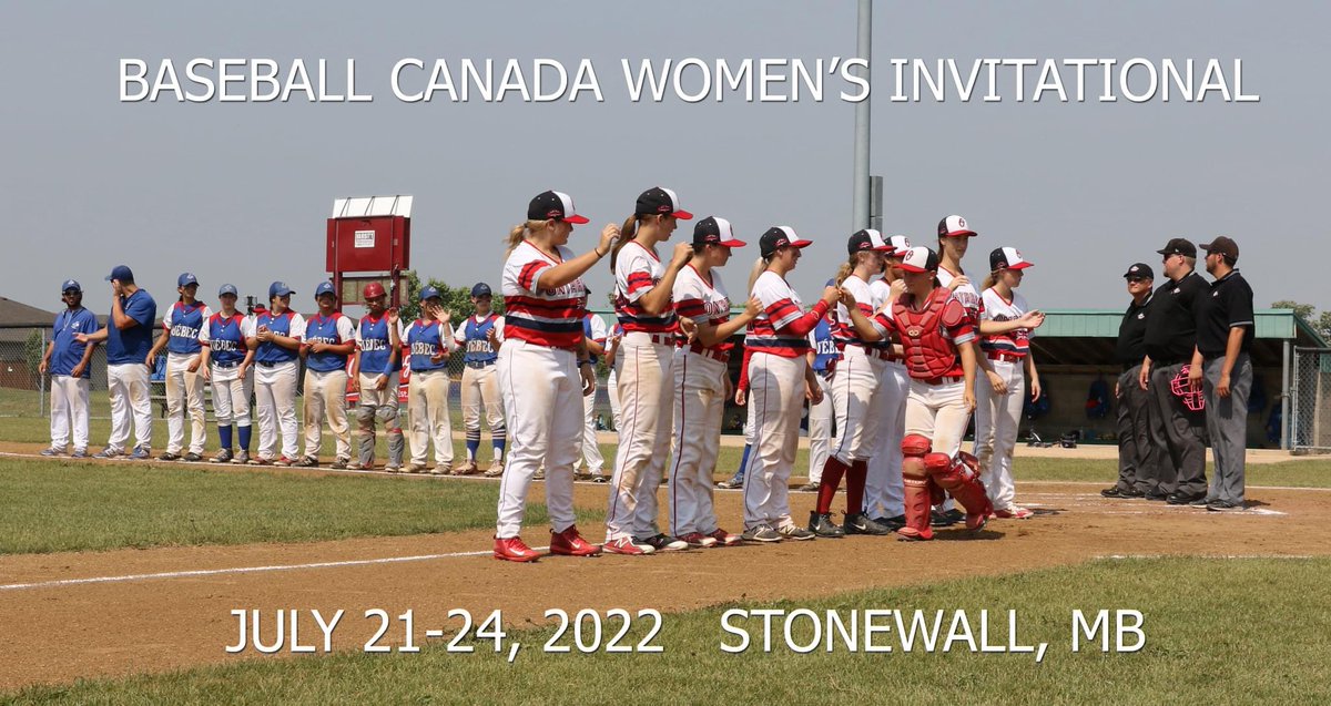 darryl_gershman's tweet photo. Stonewall MB will host the 2022 Baseball Canada Women’s Invitational National Championships from July 21-24. @BaseballMB @baseballcanada @BaseballCANWNT https://t.co/qDPxl6bKXf