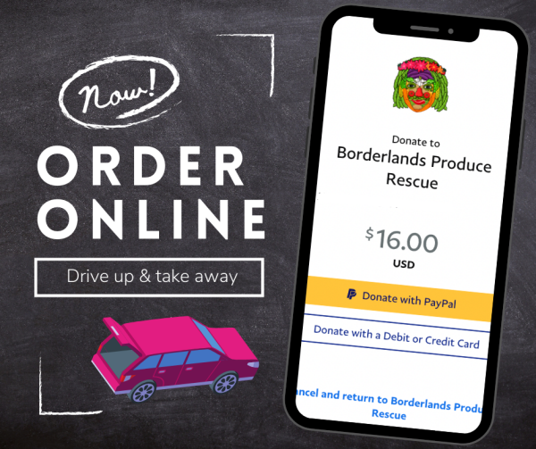 borderlandfb's tweet photo. Order online to rsvp your P.O.W.W.O.W. prod box for this wknd through our Drive Up &amp; Take Away Svc

https://t.co/5wajwAfvd1

#share #volunteer #borderlandsmarket #borderlandsproducerescue #freshproduce #driveupandtakeaway #produceonwheelswithoutwaste  #rescuedproduce #foodwaste https://t.co/gFTwrWXFmy