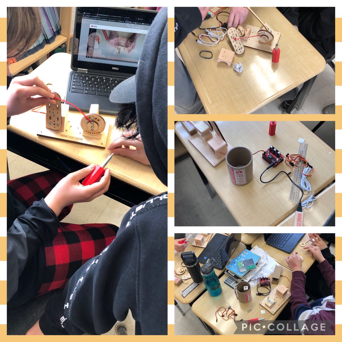 PercyCentennial's tweet photo. Students in Mr. Brahaney’s class worked together to build catapults today using their Make Stuff Move Kits! https://t.co/nkhv73bGQq #WeAreKPR https://t.co/XcQhNrtpvq