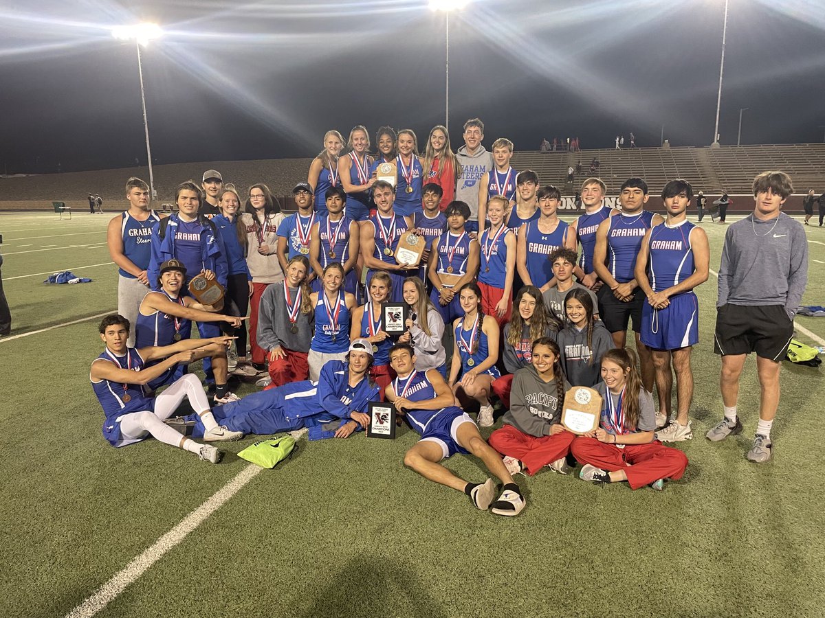 Congrats to the Graham Steers!! And Lady Blues!! District 5-4A Track and Field Champions!!!
