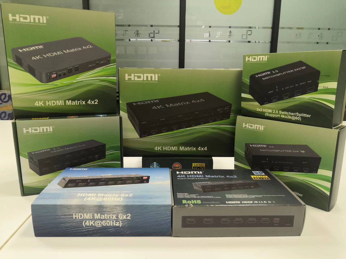 Factory--2.0V HDMI Matrix switcher 2x2 2x4 4x2 4x4 6x2 8x8
#HDMI Matrix switcher.
