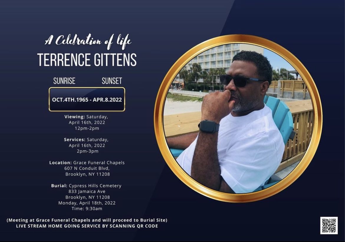 PWHSSports's tweet photo. Service information for Coach Gittens in NY. @ParkwoodFB @UCPSNCAthletics @CoxMillSports https://t.co/90Gk6mmMtR