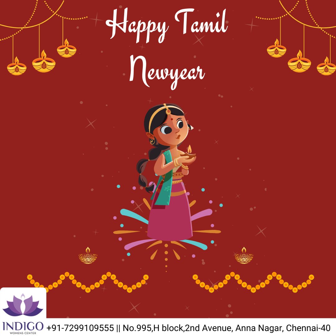Indigowc's tweet photo. May everyone be blessed with joy, happiness and prosperity!

இனிய புத்தாண்டு வாழ்த்துக்கள்!
#indigowomensfertilitycenter #fertilitycenter #tamilnewyear #womenscare #fertility #fertilitytreatment https://t.co/FIwJ5ZsMBd
